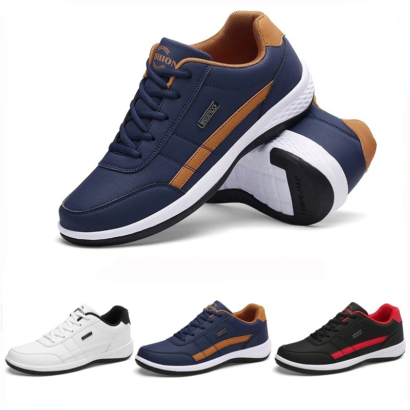 Men Casual Sneakers PU Leather Running Shoes Fashion Lace Up Business Casual Shoes Male Outdoor Walking Jogging Sports Shoes
Men Casual Sneakers PU Leather Running Shoes Fashion Lace Up Business Casual Shoes Male Outdoor Walking Jogging Sports Shoes