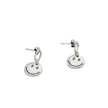 Creative New Pure Silver Smiley Face Studded Women Fashion Simple Ins Wind Earrings E1S069
Creative New Pure Silver Smiley Face Studded Women Fashion Simple Ins Wind Earrings E1S069