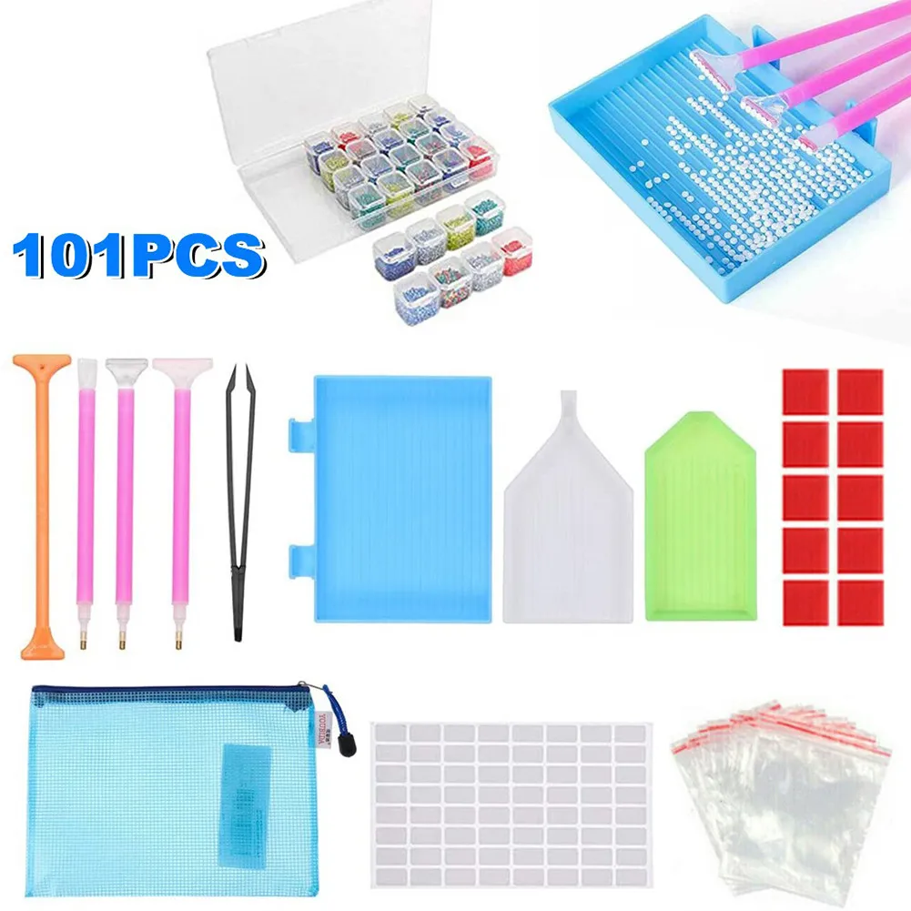 101x Multi 5D Diamond Painting Tools Embroidery Art Kit Cross Stitch Accessories For Diamond Painting Enthusiasts
101x Multi 5D Diamond Painting Tools Embroidery Art Kit Cross Stitch Accessories For Diamond Painting Enthusiasts