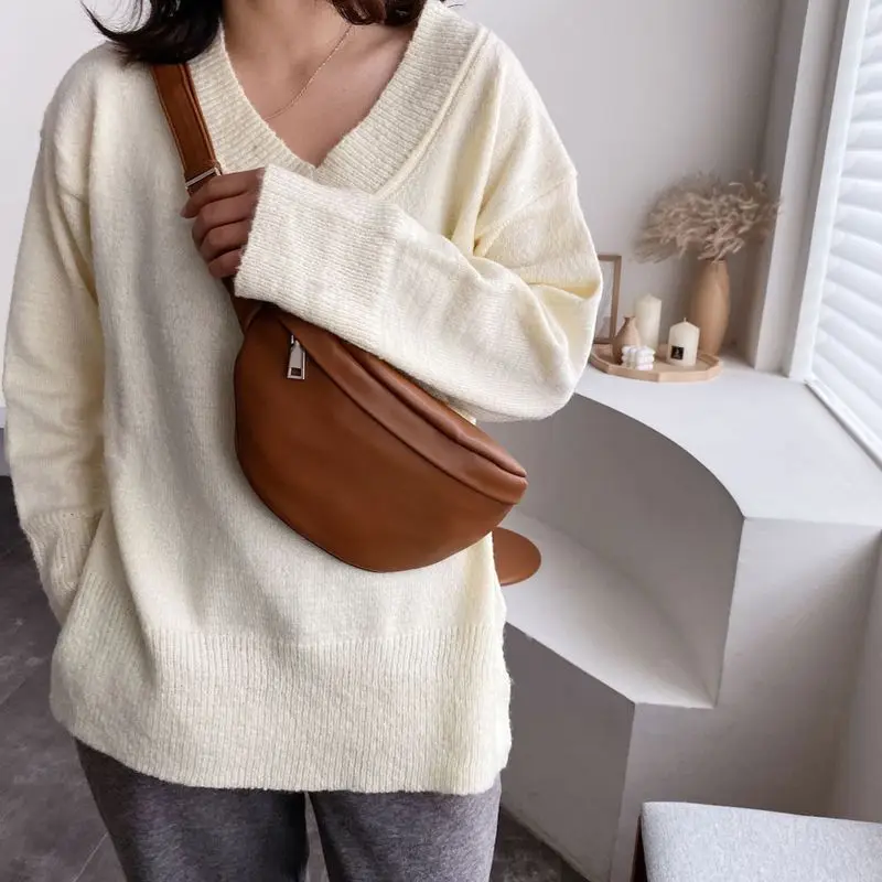 

Женская сумка 2020, новая Корейская версия, сумка-мессенджер с натуральной текстурой, зимняя сетчатая красная модная нагрудная сумка, поясная...