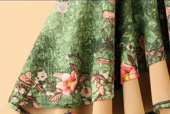 plus size 4XL!Irregular fishtail skirt high waist women winter package hip vintage print green flower skirt office lady TB3751
plus size 4XL!Irregular fishtail skirt high waist women winter package hip vintage print green flower skirt office lady TB3751