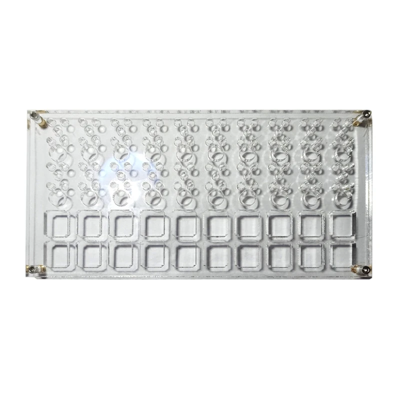 H7JA 20 Switches Acrylic Board for Lubricate Switch Mechanical Keyboard Switch Tester Base DIY Tool Double Layer Acrylic Lube 
H7JA 20 Switches Acrylic Board for Lubricate Switch Mechanical Keyboard Switch Tester Base DIY Tool Double Layer Acrylic Lube