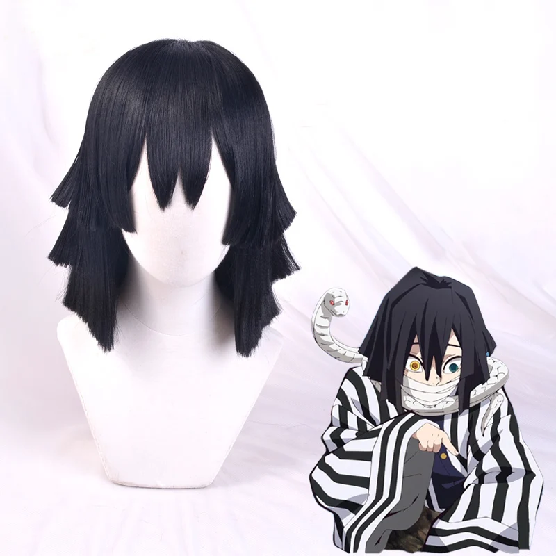 Iguro Obanai Short Black Styled Wig Demon Slayer Kimetsu no Yaiba Heat Resistant Hair Cosplay Costume Wigs + Free Wig Cap
Iguro Obanai Short Black Styled Wig Demon Slayer Kimetsu no Yaiba Heat Resistant Hair Cosplay Costume Wigs + Free Wig Cap