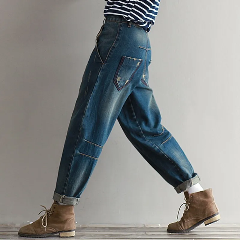 Spring Summer New Style Casual Loose Harem Classic Denim Cross Pants Full Length Jeans Women Trousers For Girls
Spring Summer New Style Casual Loose Harem Classic Denim Cross Pants Full Length Jeans Women Trousers For Girls