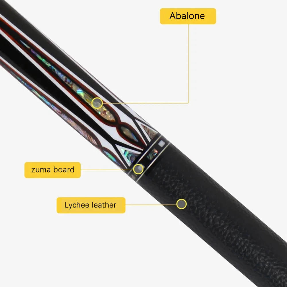 Jflowers Billiard Carbon Fiber Pool Cue Stick Real Inlay 12.5mm Tip Cue Technology Inlay Low Deflection Billiards Cue
Jflowers Billiard Carbon Fiber Pool Cue Stick Real Inlay 12.5mm Tip Cue Technology Inlay Low Deflection Billiards Cue
