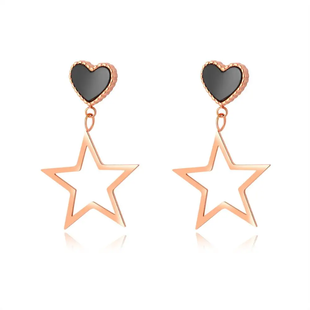 Hot Sale Fashion Stars Earrings For Women Lady Girls Wedding Party Gift Personalized Creative Simple Temperament Rose Gold Color
Hot Sale Fashion Stars Earrings For Women Lady Girls Wedding Party Gift Personalized Creative Simple Temperament Rose Gold Color