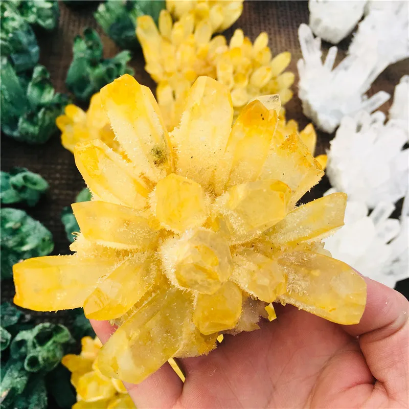 600-800g natural yellow ghost quartz crystal cluster healing crystals raw gemstone specimen for home&office decoration fengshui
600-800g natural yellow ghost quartz crystal cluster healing crystals raw gemstone specimen for home&office decoration fengshui