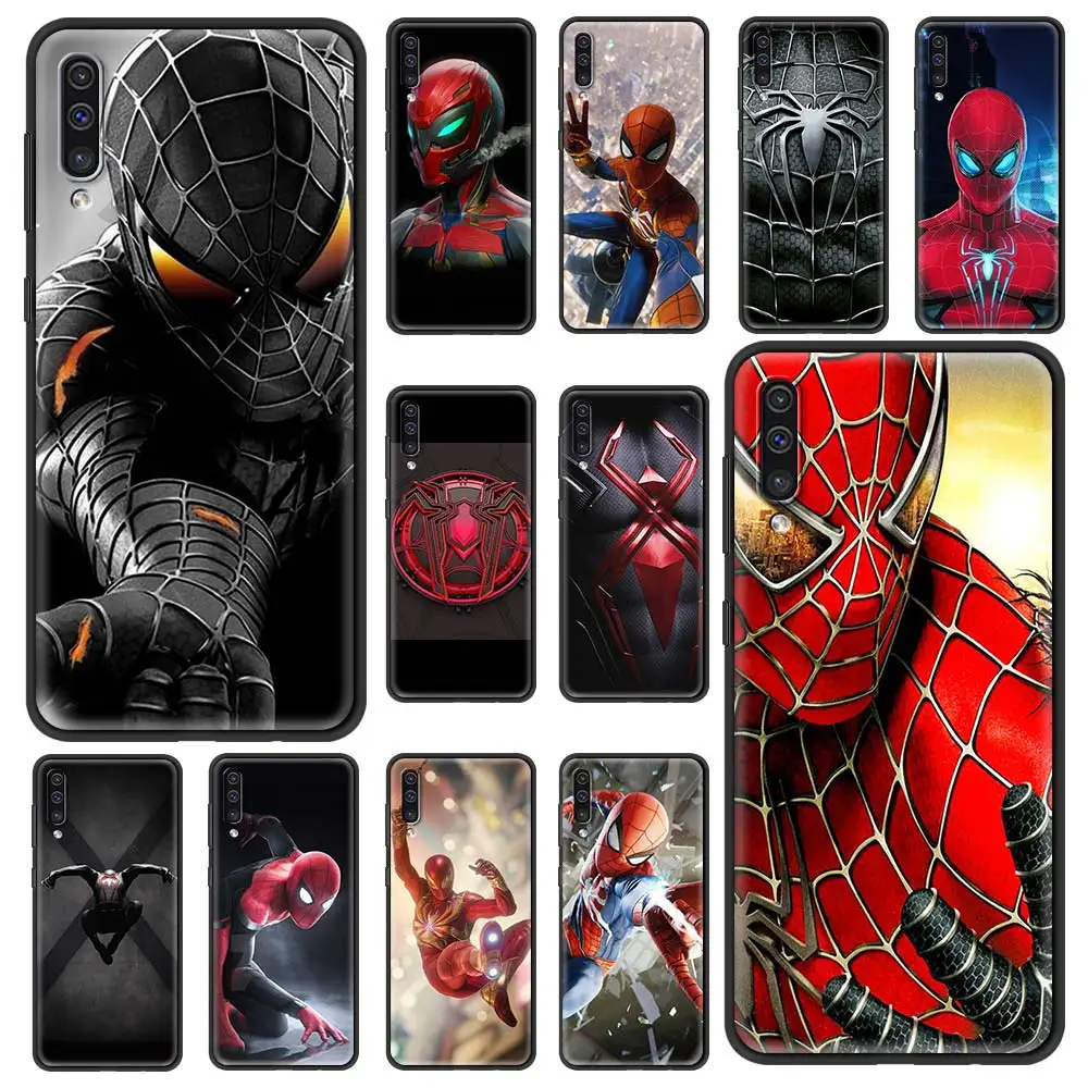 Phone Case For Samsung Galaxy A50 A70 A10 A30 A20E 10E A20s A10s A40 A90 A80 Black Silicone Fundas Marvel Comics Spider Man 
Phone Case For Samsung Galaxy A50 A70 A10 A30 A20E 10E A20s A10s A40 A90 A80 Black Silicone Fundas Marvel Comics Spider Man