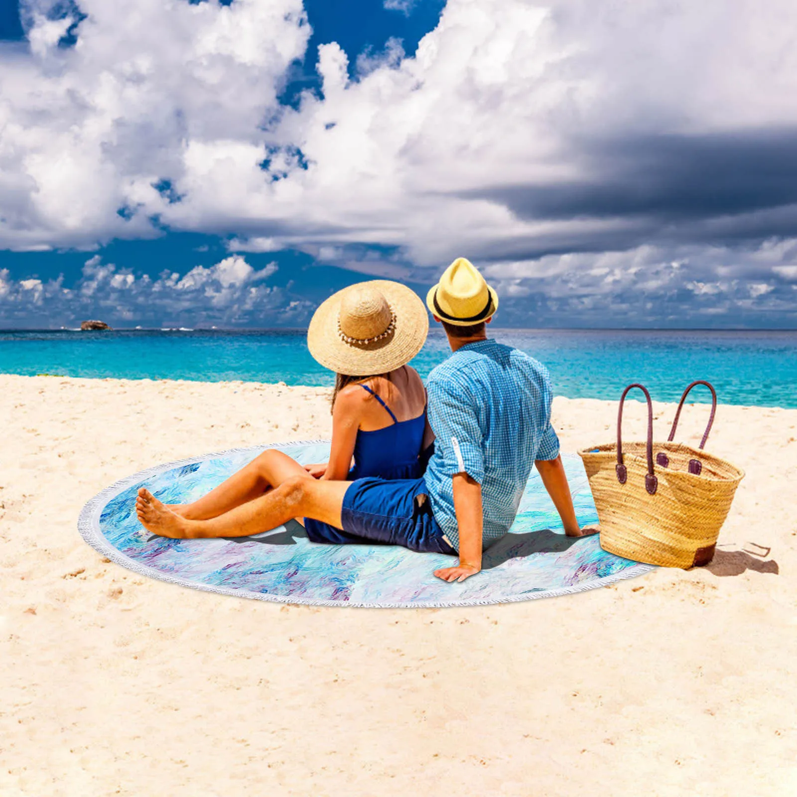 Round Printed Beach Towel Microfiber Shawl Beach Towel Beach Water Pool Mat Soft Comfortable High-quality Suitable For Summer
Round Printed Beach Towel Microfiber Shawl Beach Towel Beach Water Pool Mat Soft Comfortable High-quality Suitable For Summer