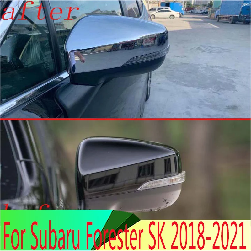 

Декоративные аксессуары для Subaru Forester SK 2018-2021, хромированная накладка на боковое зеркало двери из АБС-пластика, накладка на боковое зеркало заднего вида