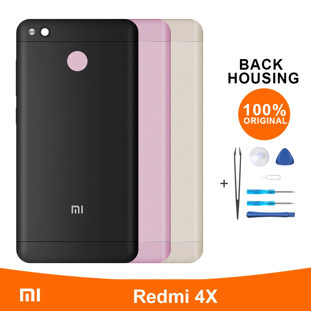 Оригинальный чехол для задней крышки Xiaomi Redmi 4X задняя крышка батареи защитная