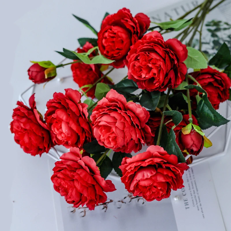 1 Bundle Peony Bouquet Home Decoration Wedding Party Shop Accessories Family Plants Pompons Artificial Decoration Fake Flower
1 Bundle Peony Bouquet Home Decoration Wedding Party Shop Accessories Family Plants Pompons Artificial Decoration Fake Flower