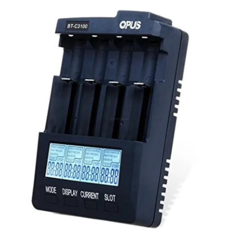 

Opus BT-C3100 V2.2 Digital Intelligent 4 Slots AA/AAA LCD 18650 Battery Charger Opus BT -C3100 V2.2 Battery Charger R29