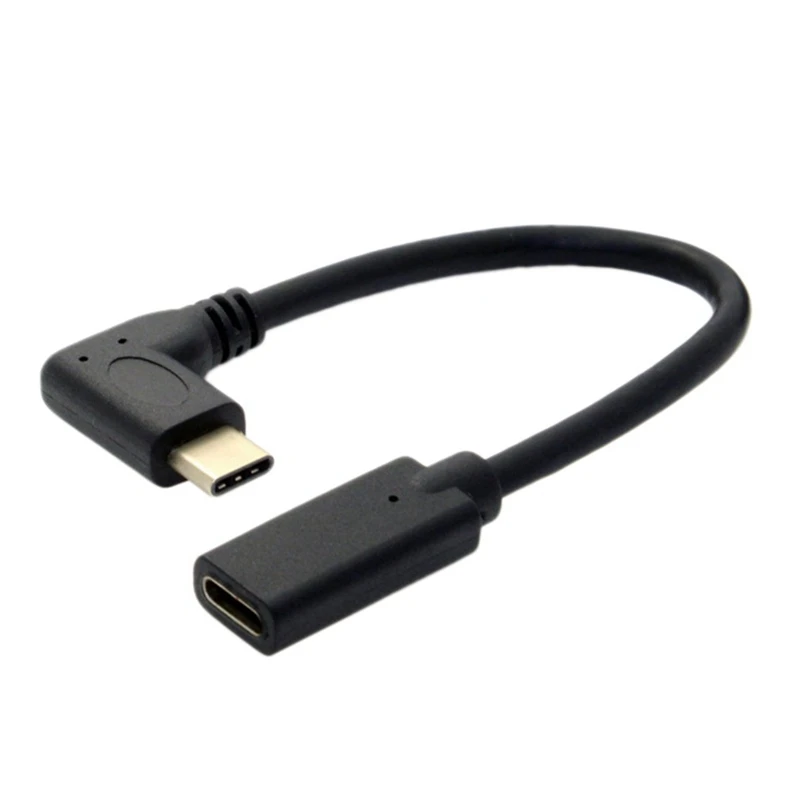 Type-C Male to Female Elbow Extension Cable USB3.1 Full-Featured Audio and Video USB-C Data Extension Cable 20cm
Type-C Male to Female Elbow Extension Cable USB3.1 Full-Featured Audio and Video USB-C Data Extension Cable 20cm