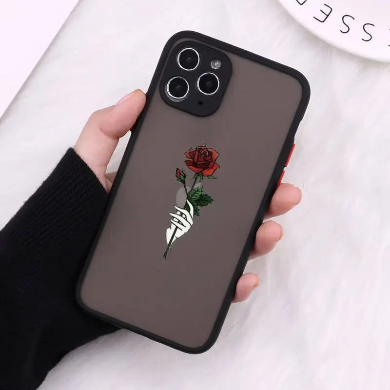 Rose flower hand Phone Cases Matte Transparent For iPhone 12 Mini 11 Pro XR XS Max 7 8 Plus
Rose flower hand Phone Cases Matte Transparent For iPhone 12 Mini 11 Pro XR XS Max 7 8 Plus