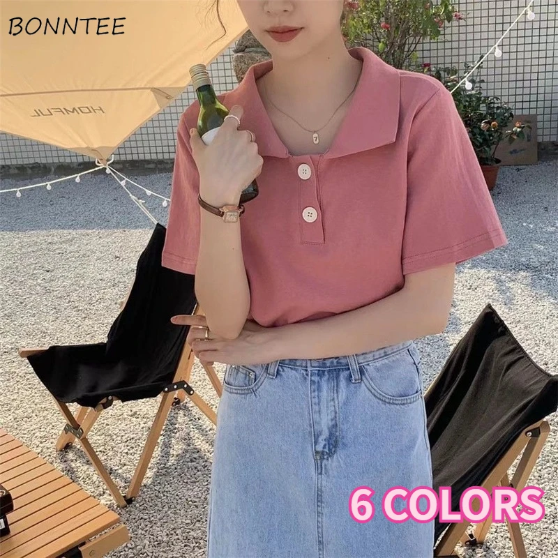 T-shirts Women Summer Ulzzang Retros Preppy Style Fashion Cute Solid All-match Short Sleeve Tops Trendy Casual Candy Colors Chic
T-shirts Women Summer Ulzzang Retros Preppy Style Fashion Cute Solid All-match Short Sleeve Tops Trendy Casual Candy Colors Chic