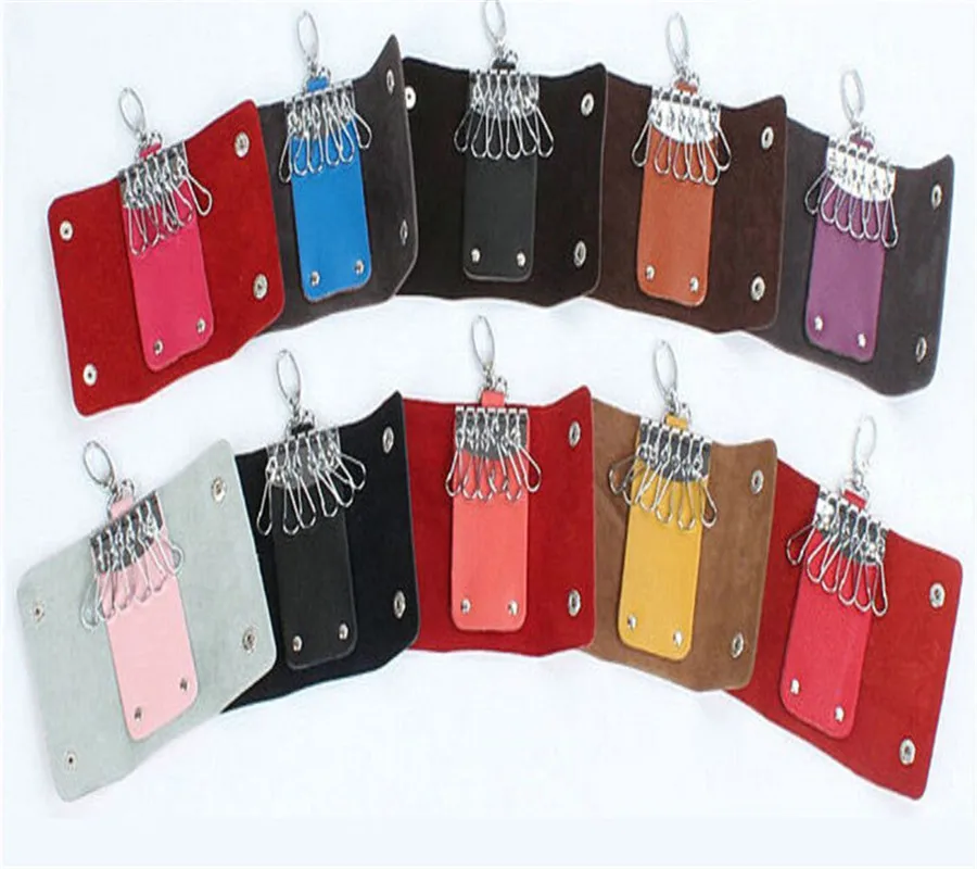 2021 Fashion Cowhide Key Case Wallet Genuine Leather 6 Rings Keychain Holder Women Men Housekeeper Waist Pouch Small Gift Lovers
2021 Fashion Cowhide Key Case Wallet Genuine Leather 6 Rings Keychain Holder Women Men Housekeeper Waist Pouch Small Gift Lovers