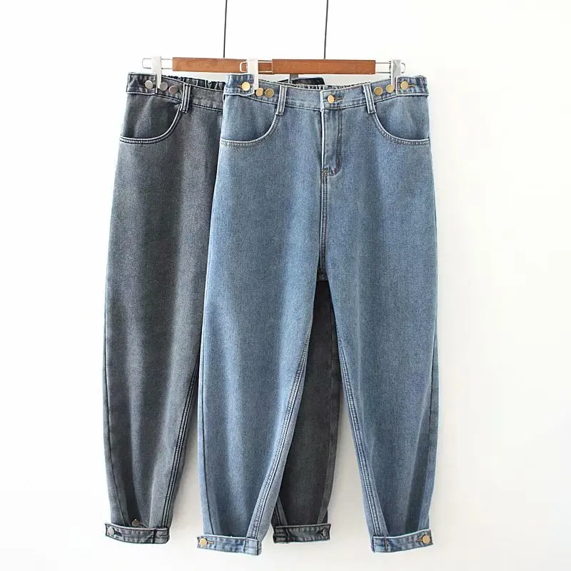FAKUNTN Girl Loose Fashion Boyfriend Jeans for Women High Waist Plus Size Softener Full Length Denim Harem Pants Retro Blue Gray
FAKUNTN Girl Loose Fashion Boyfriend Jeans for Women High Waist Plus Size Softener Full Length Denim Harem Pants Retro Blue Gray