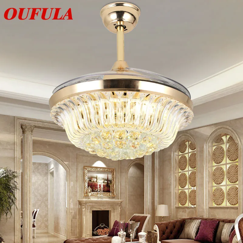 DLMH Modern Ceiling Fan Lights Crystal With Remote Control Invisible Fan Blade For Home Living Room Bedroom
DLMH Modern Ceiling Fan Lights Crystal With Remote Control Invisible Fan Blade For Home Living Room Bedroom