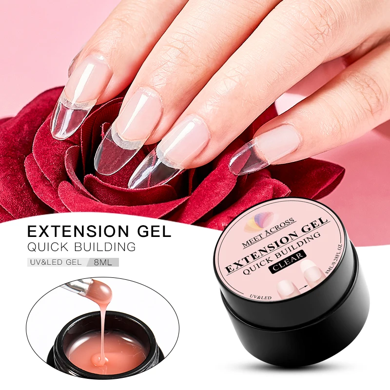 MEET ACROSS 8ml Quick Extension Gel White Clear Acrylic Poly UV Nail Gel Soak Off Crystal Jelly Finger Building Nail Gel Tips
MEET ACROSS 8ml Quick Extension Gel White Clear Acrylic Poly UV Nail Gel Soak Off Crystal Jelly Finger Building Nail Gel Tips
