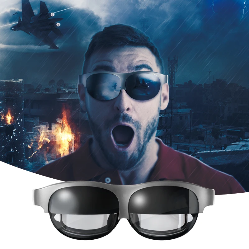 2021 New OEM AR Smart Glasses VR 1080p HD For Switch IOS Android Portable Persanal Cinema With Stereo Microphone Valueable
2021 New OEM AR Smart Glasses VR 1080p HD For Switch IOS Android Portable Persanal Cinema With Stereo Microphone Valueable