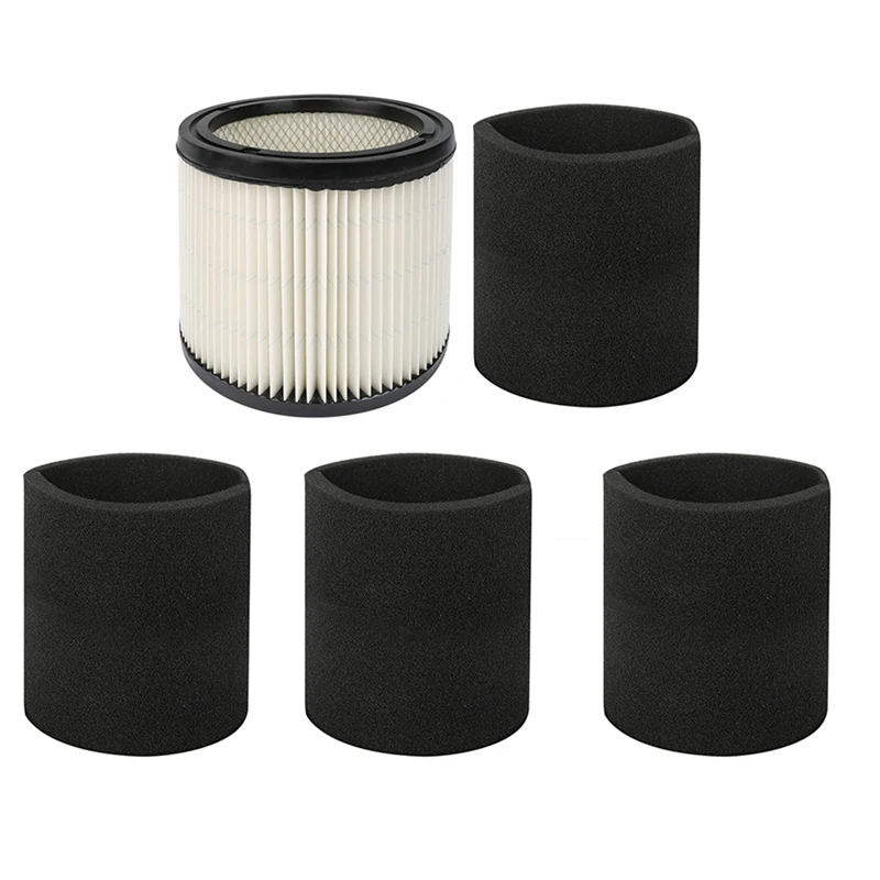 90350 Filter Cartridge & 90585 Foam Filter, Fits Shop-Vac 5 Gallon And Up Wet Dry Vacs, Compatible With Part 90304
90350 Filter Cartridge & 90585 Foam Filter, Fits Shop-Vac 5 Gallon And Up Wet Dry Vacs, Compatible With Part 90304