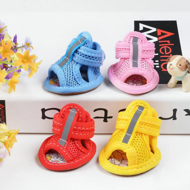 4PCS Summer Dog Shoes Breathable Mesh Sandals for Small Dogs Cats Chihuahua French Bulldog Cute Anti-Slip Sneakers Pet Supplies
4PCS Summer Dog Shoes Breathable Mesh Sandals for Small Dogs Cats Chihuahua French Bulldog Cute Anti-Slip Sneakers Pet Supplies