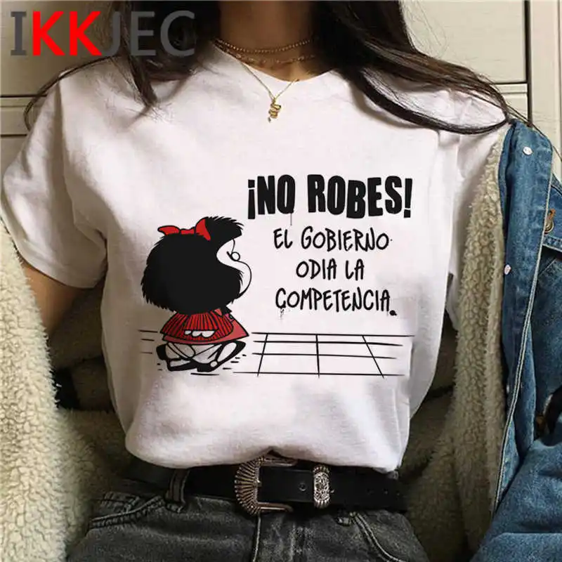 Футболка женская с надписью «PA Mafalda Or Quiero Cafe», милый Графический Топ в стиле Харадзюку, одежда для женщин, 2021
Футболка женская с надписью «PA Mafalda Or Quiero Cafe», милый Графический Топ в стиле Харадзюку, одежда для женщин, 2021