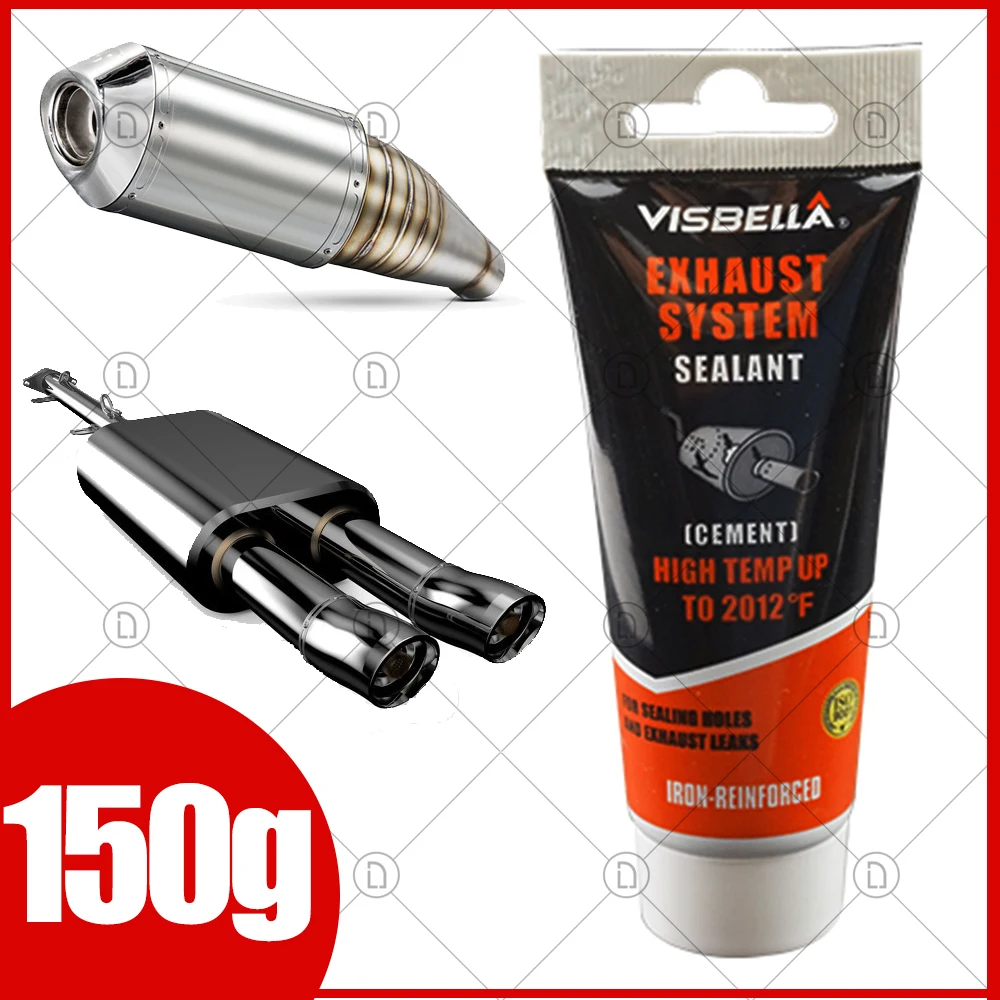 Car Exhaust Pipe Tailpipe Muffler Motorcycle Repair Auto Repair Tool Paste Glue Automotive High Temperature Sealant Metal 150g
Car Exhaust Pipe Tailpipe Muffler Motorcycle Repair Auto Repair Tool Paste Glue Automotive High Temperature Sealant Metal 150g