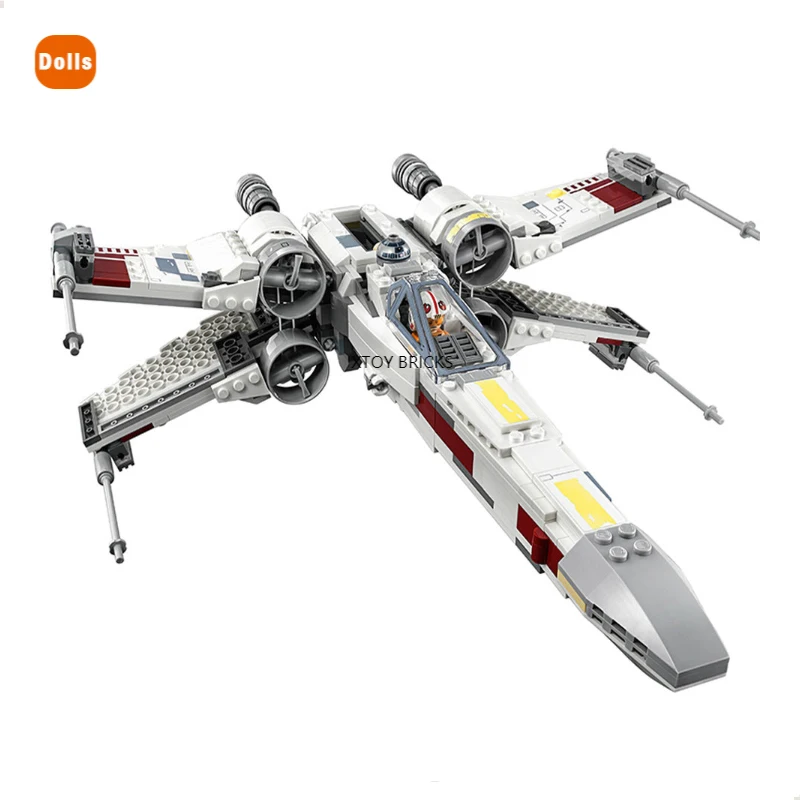 

2021 New 05145 819pcs Star Plan X Wing Fighter Building Blocks 4 Figures Compatible 75218 Bricks Toy Christmas birthday Gifts