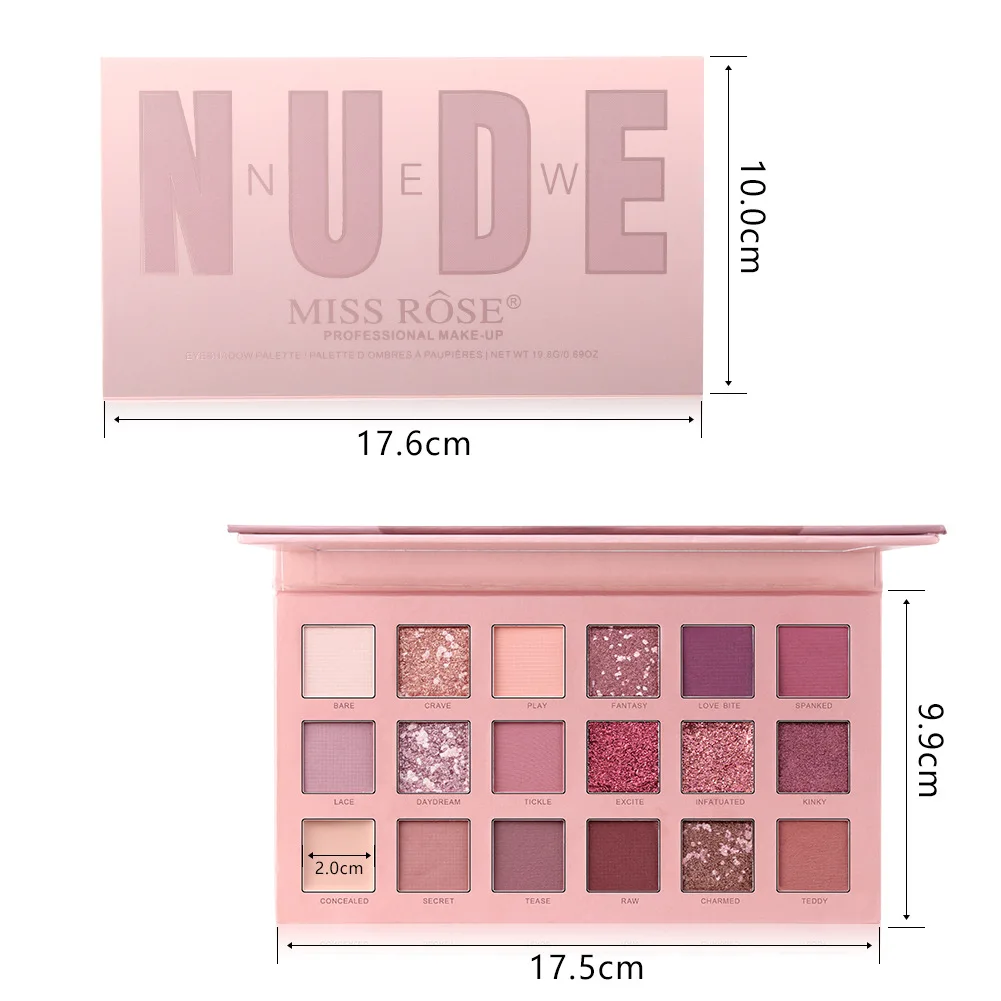18 Color HUDA Pearlescent Matte Eye Shadow Professional Color Make-up Multicolored Eye Shadow Disc
18 Color HUDA Pearlescent Matte Eye Shadow Professional Color Make-up Multicolored Eye Shadow Disc