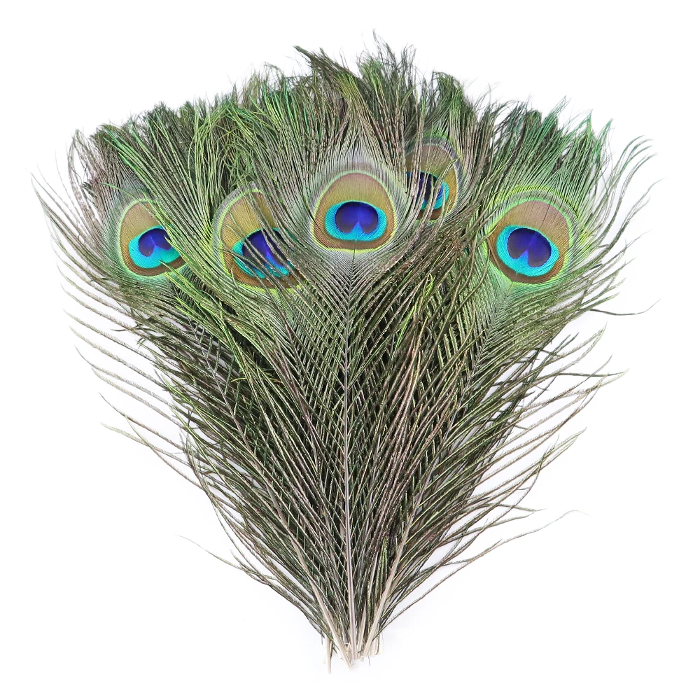 High Quality Beautiful Natural Peacock Feather 25-30cm/10-12 inch Big Eye Peacock Plumage for Dress Home Wedding Decorative
High Quality Beautiful Natural Peacock Feather 25-30cm/10-12 inch Big Eye Peacock Plumage for Dress Home Wedding Decorative