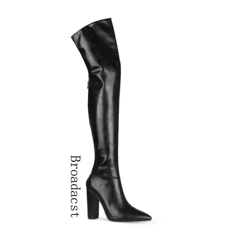 Broadcast Autumn and Winter Women's 2021 New Fashion PU All-match Pointed High Heel Thick Heel Over The Knee Women's Boots
Broadcast Autumn and Winter Women's 2021 New Fashion PU All-match Pointed High Heel Thick Heel Over The Knee Women's Boots