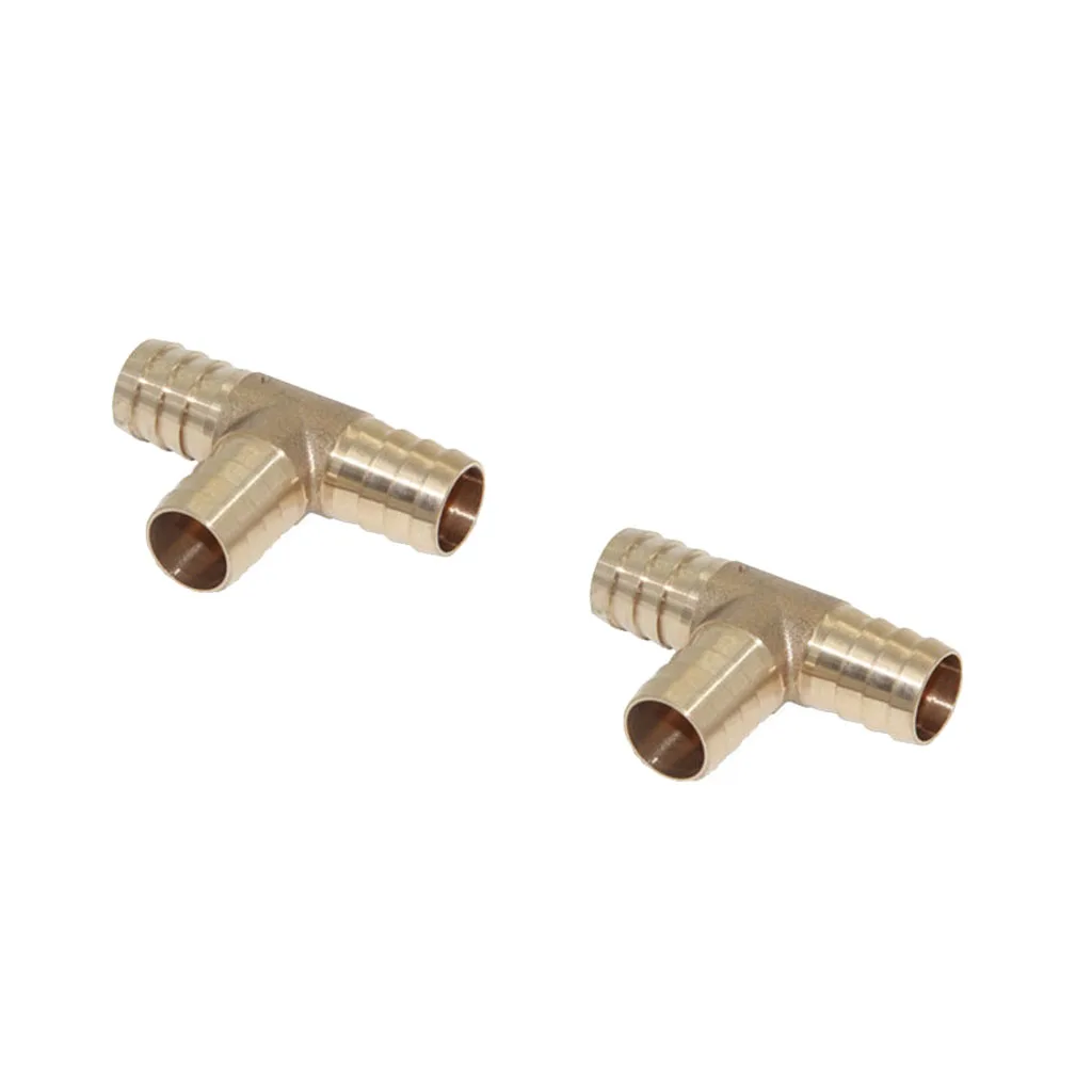 2PCS Barbed Brass Tee Adapter T Piece 3 Ways Hose Fuel Hose Joiner Adapter
2PCS Barbed Brass Tee Adapter T Piece 3 Ways Hose Fuel Hose Joiner Adapter