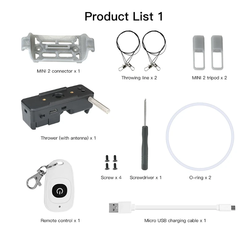 Airdrop System for -DJI mavic mini 1/2 Drone Fishing Bait Gift Rescue Remote G2AC 
Airdrop System for -DJI mavic mini 1/2 Drone Fishing Bait Gift Rescue Remote G2AC