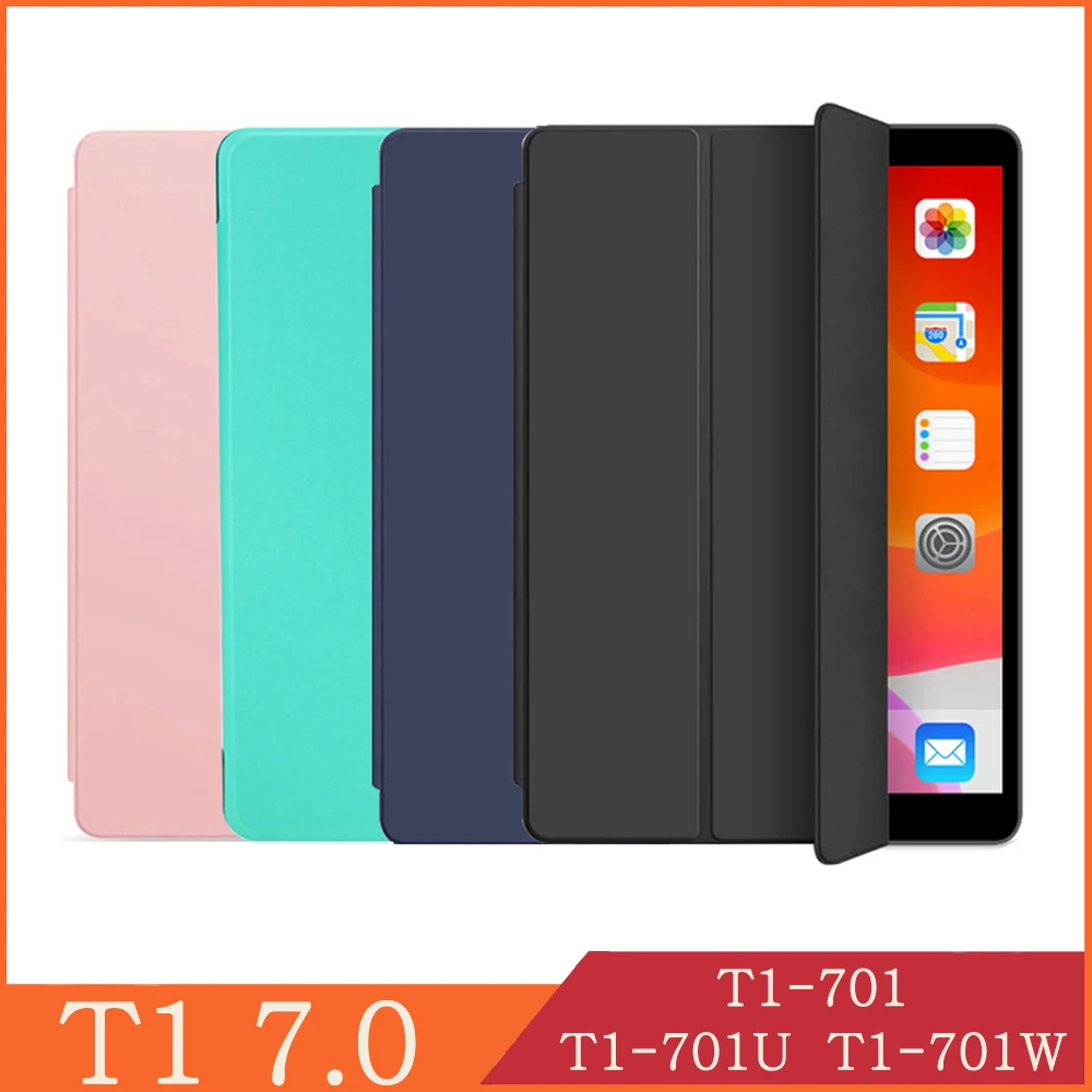 Чехол для планшета Huawei MediaPad T1 7 0 701U кожаный откидной с подставкой и магнитным