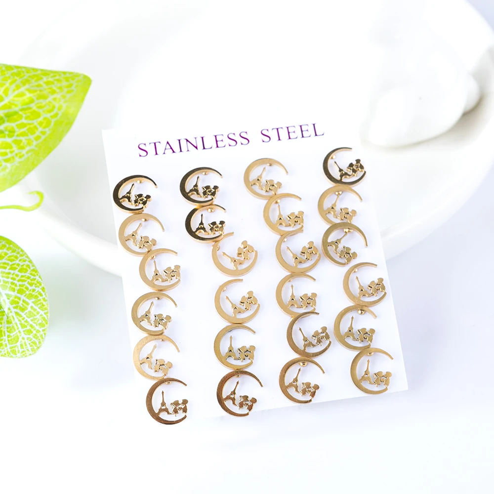 YEYULIN 12Pairs heart star animal Stud Earrings Set For Women Girl Stainless Steel Jewelry Ear Stud Earrings Accessories
YEYULIN 12Pairs heart star animal Stud Earrings Set For Women Girl Stainless Steel Jewelry Ear Stud Earrings Accessories
