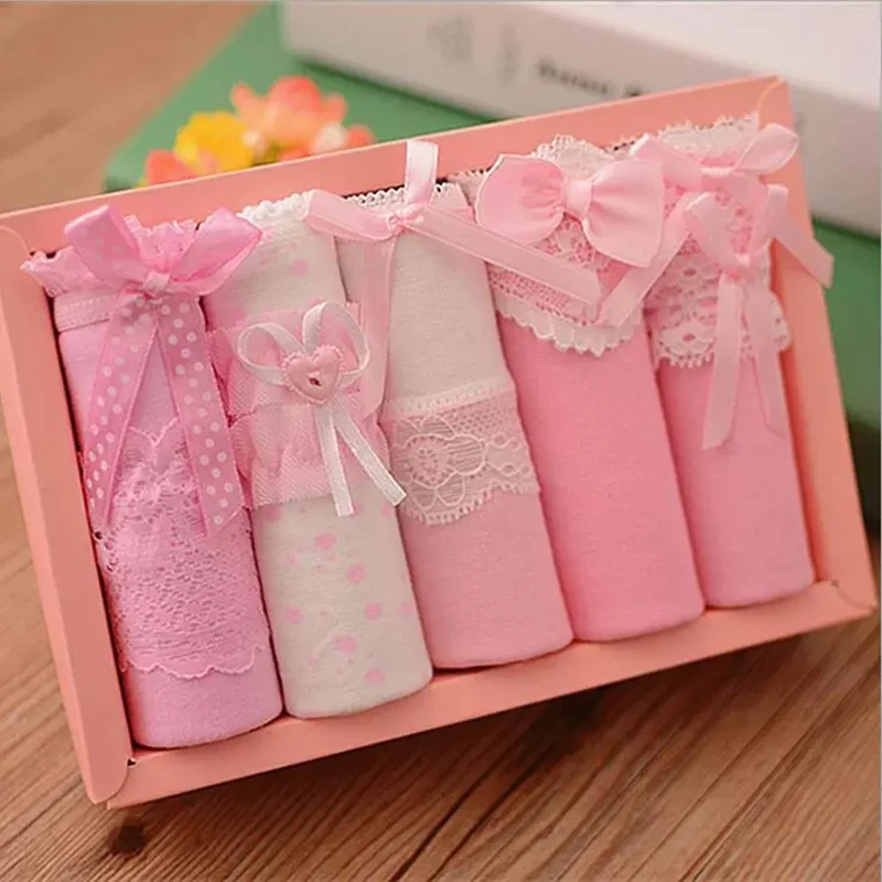 5Pcs/Lot Lace Women's Underwear Cotton Briefs Sexy Panties Girls Seamless Cute Lingeries Underpants For Woman Shorts Pink Color
5Pcs/Lot Lace Women's Underwear Cotton Briefs Sexy Panties Girls Seamless Cute Lingeries Underpants For Woman Shorts Pink Color