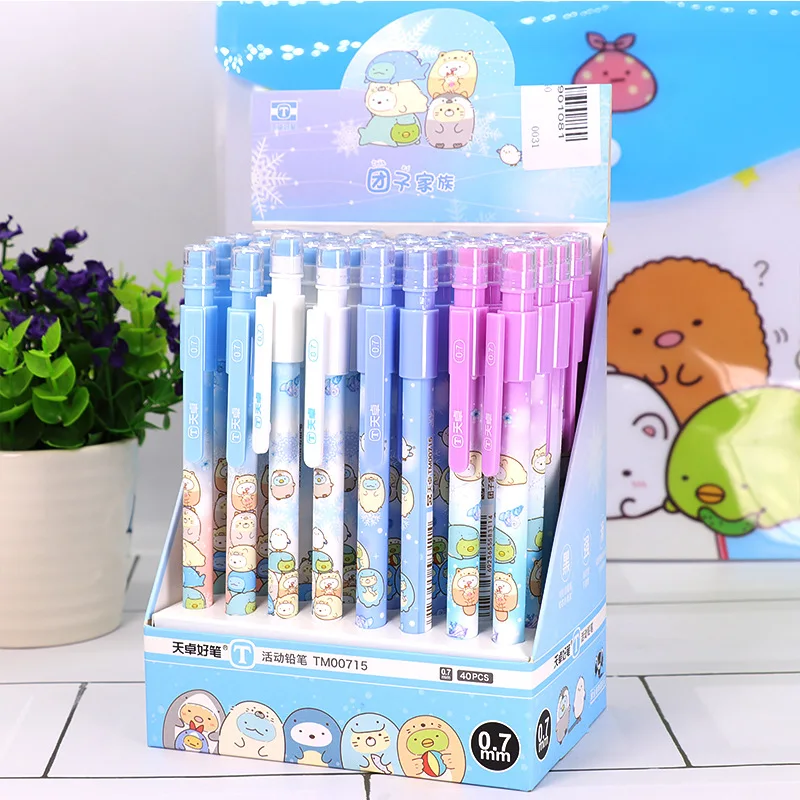 Механический карандаш Sumikko Gurashi, 40 шт./лот, милая автоматическая ручка для учеников, товары для школы и офиса, рекламные подарки
Механический карандаш Sumikko Gurashi, 40 шт./лот, милая автоматическая ручка для учеников, товары для школы и офиса, рекламные подарки