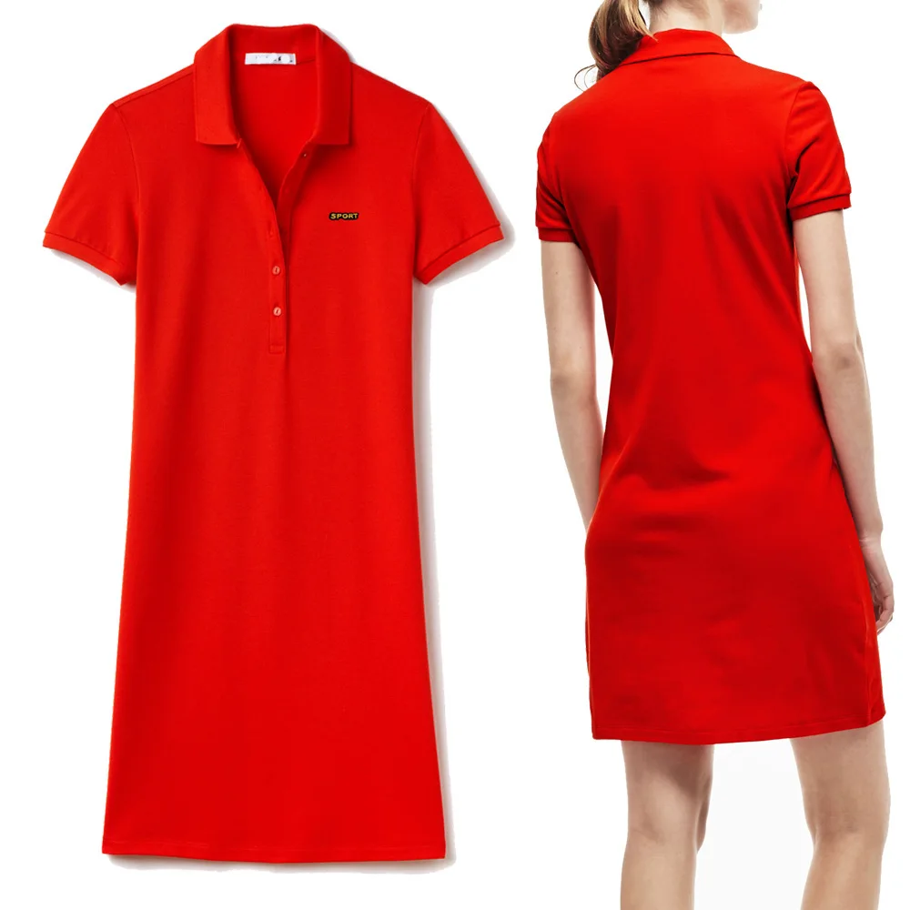 2020 Good Quality Summer Short Sleeve Lapel Women Cotton Dress Female Polo Party Vestidos Sports Dresses White/Black
2020 Good Quality Summer Short Sleeve Lapel Women Cotton Dress Female Polo Party Vestidos Sports Dresses White/Black