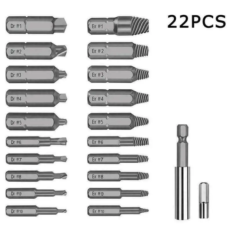 Tool Set Screw Extractor kit High-Speed Steel 4341 Allen Bolts Hex Bolts Quality
Tool Set Screw Extractor kit High-Speed Steel 4341 Allen Bolts Hex Bolts Quality