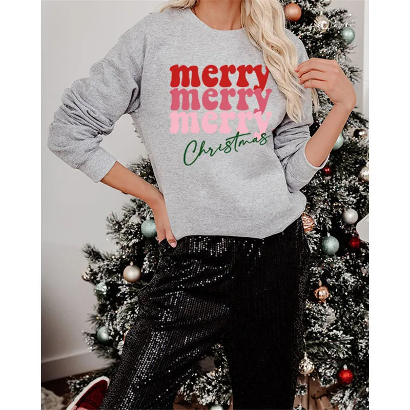 2022 winter Christmas women's sweater casual pullover sweatshirt merry christmas fashion women's letter printing
2022 winter Christmas women's sweater casual pullover sweatshirt merry christmas fashion women's letter printing