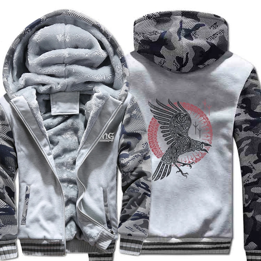Odin Crow Viking Keep Warm Winter Man Jacket Comfortable Long Sleeve Sportswear Casual Hooded High-Quality Sports Jacket Anime
Odin Crow Viking Keep Warm Winter Man Jacket Comfortable Long Sleeve Sportswear Casual Hooded High-Quality Sports Jacket Anime
