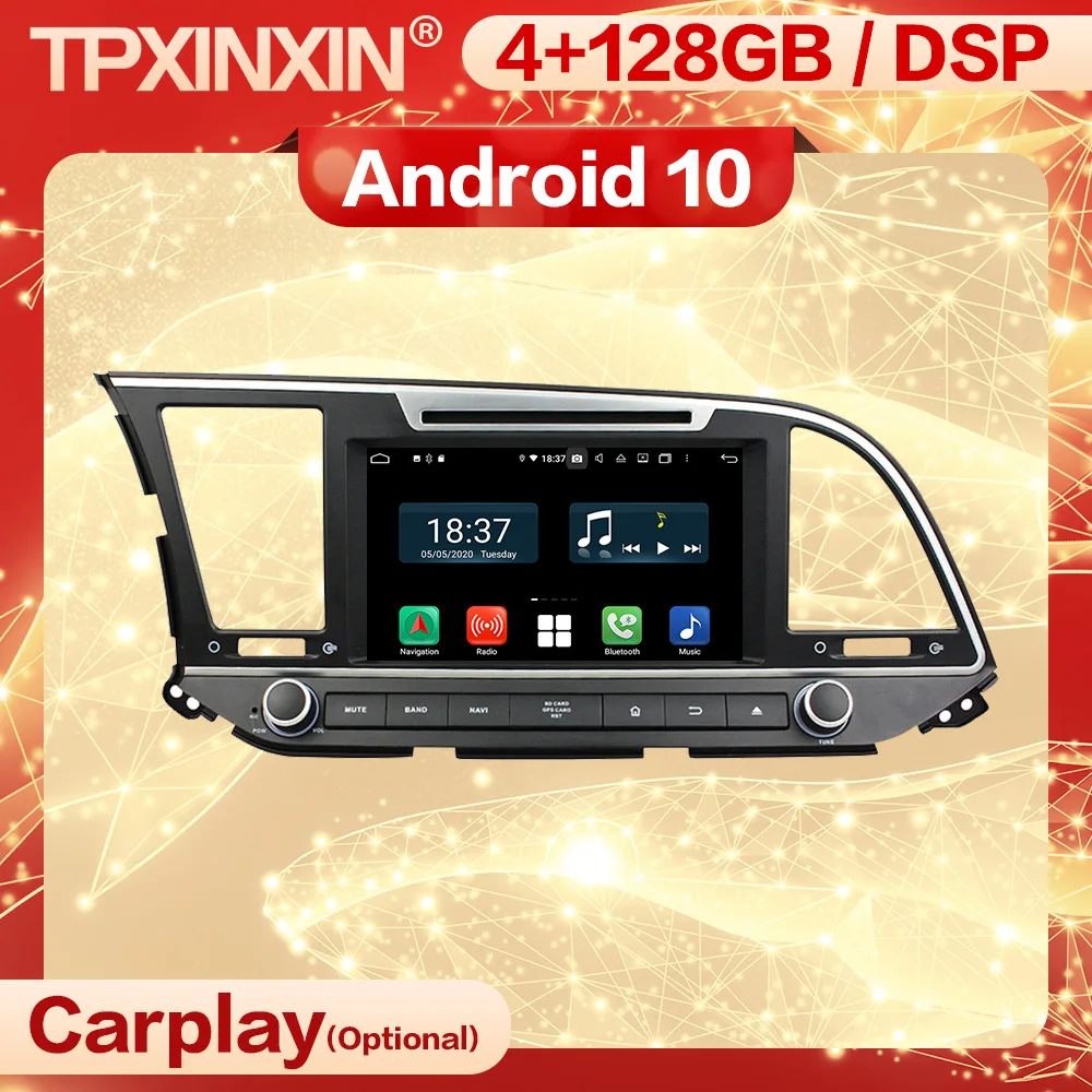 Стереоприемник Carplay, 2 Din, 128G, Android, для HYUNDAI Elantra 2016, 2017, 2018, 2019, Магнитола, головное устройство, плеер, экран
Стереоприемник Carplay, 2 Din, 128G, Android, для HYUNDAI Elantra 2016, 2017, 2018, 2019, Магнитола, головное устройство, плеер, экран