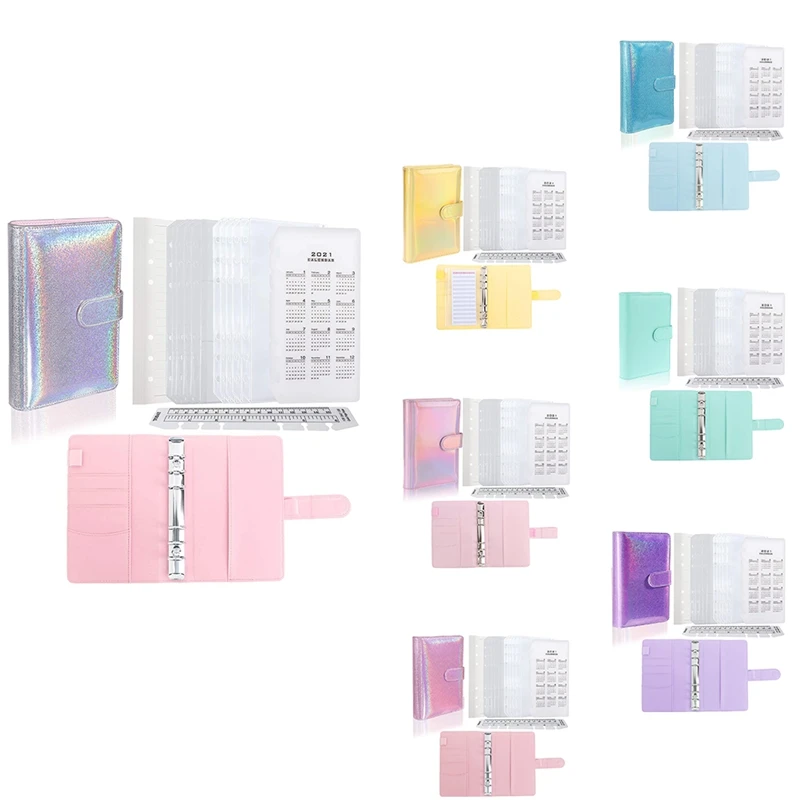 A6 PU Leather Notebook Binder Sets with 6-Round Ring Binder Cover, A6 Bookmark Ruler and Calendar Board
A6 PU Leather Notebook Binder Sets with 6-Round Ring Binder Cover, A6 Bookmark Ruler and Calendar Board