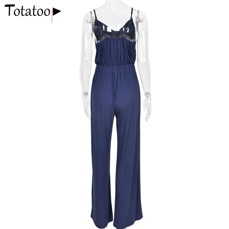 Totatoop Spaghetti Strap V Neck Summer Jumpsuit For Women 2021 Sleeveless High Waist Wide Leg Rompers Streetwear Casual Jumpsuit
Totatoop Spaghetti Strap V Neck Summer Jumpsuit For Women 2021 Sleeveless High Waist Wide Leg Rompers Streetwear Casual Jumpsuit