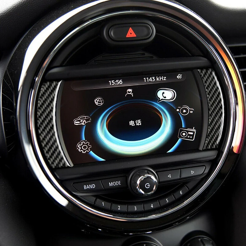 2 шт. GPS навигация отделка наклейка для Mini Cooper F54 F55 F56 F60 черный интерьер украшение практичное|Комплекты и