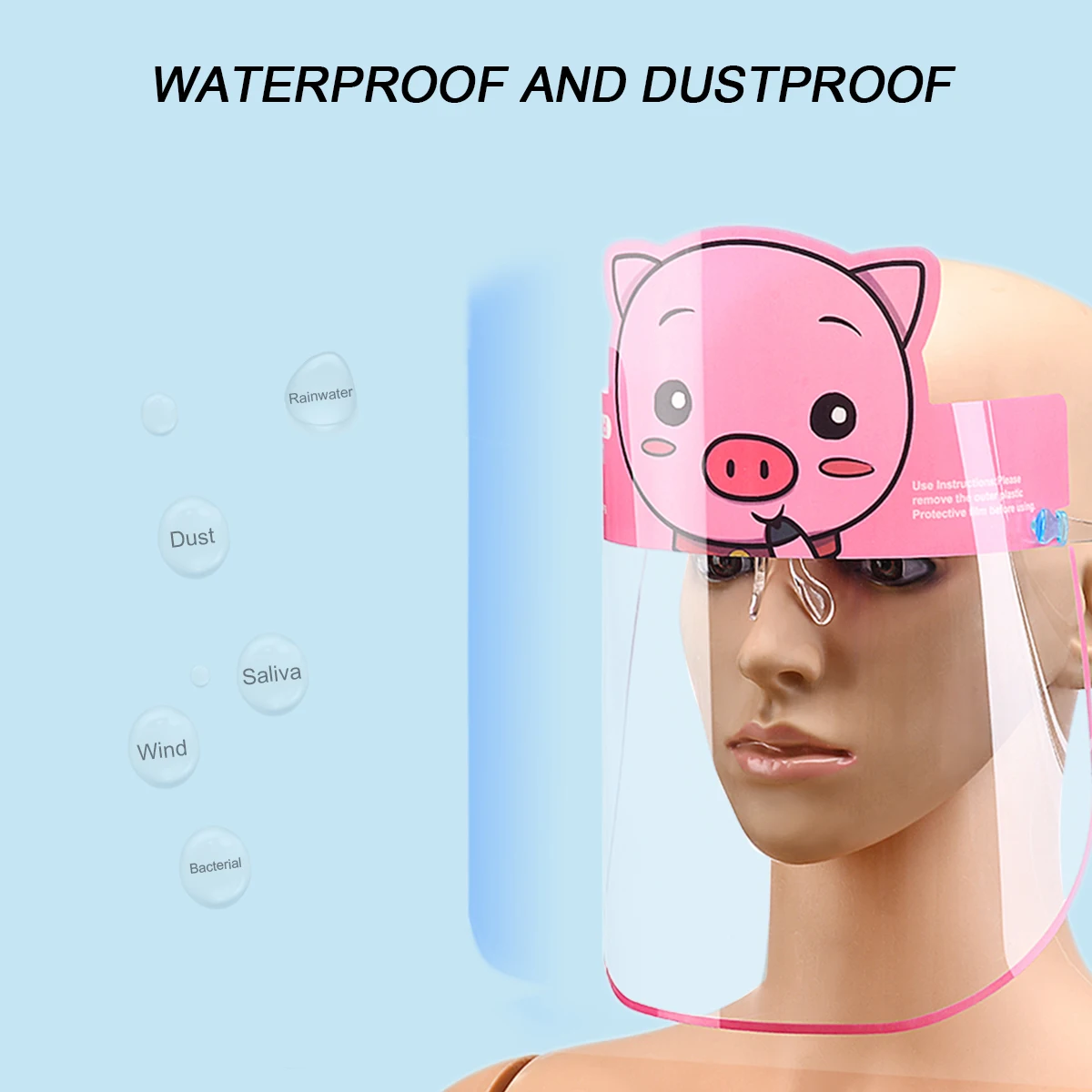 Safe Transparent Child Protective Face Mask Anti-Fog Anti-splash Anti Droplet Full Face Cover Mask Kid Face Shield Kitchen Tools
Safe Transparent Child Protective Face Mask Anti-Fog Anti-splash Anti Droplet Full Face Cover Mask Kid Face Shield Kitchen Tools