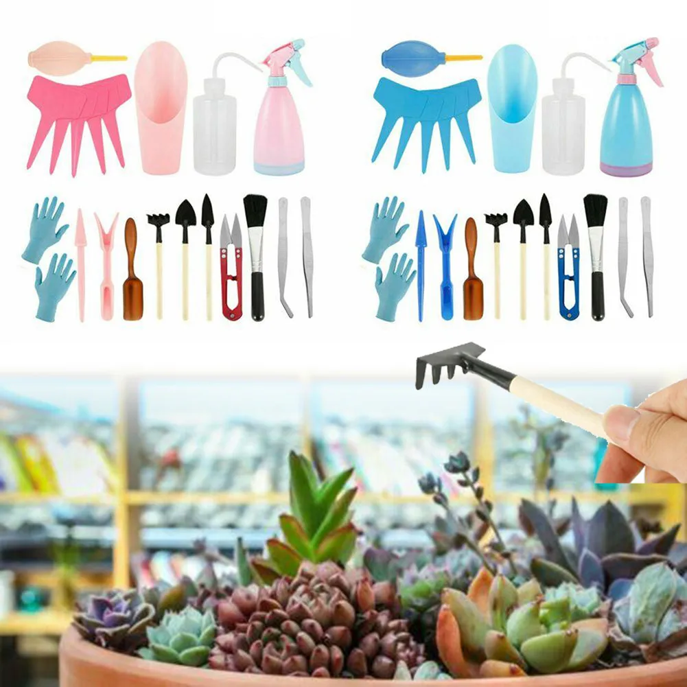 21pcs Kit Potted Fleshy Mini Garden Tools Bonsai Tools Set Mini Garden Succulent Trimming Garden Tool Sets With Watering Can
21pcs Kit Potted Fleshy Mini Garden Tools Bonsai Tools Set Mini Garden Succulent Trimming Garden Tool Sets With Watering Can