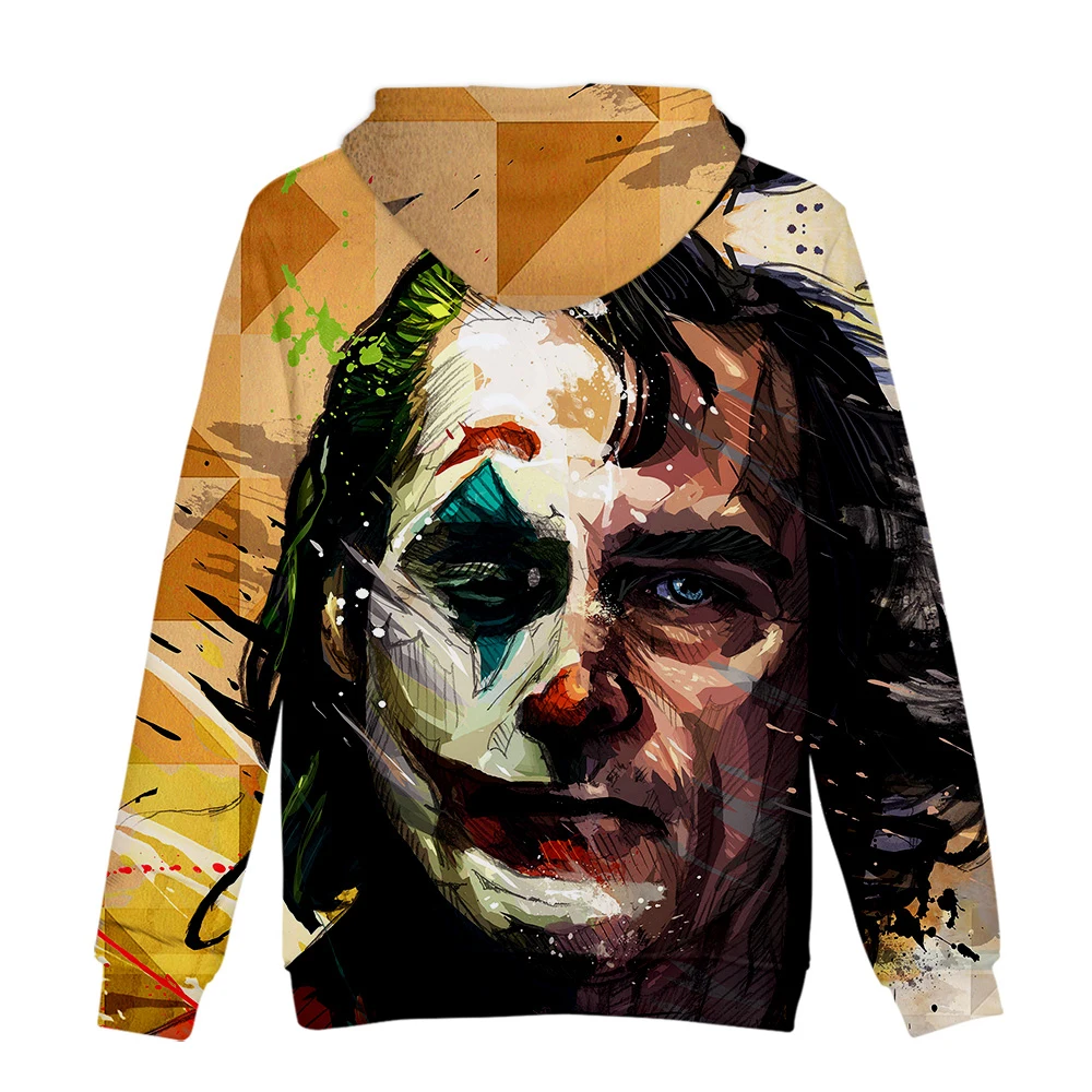 New Movie Joker Men/Women Hoodies Fashion Casual Hooded Sweatshirt Spring Autumn Male Trend Harajuku Streetwear Pullover
New Movie Joker Men/Women Hoodies Fashion Casual Hooded Sweatshirt Spring Autumn Male Trend Harajuku Streetwear Pullover